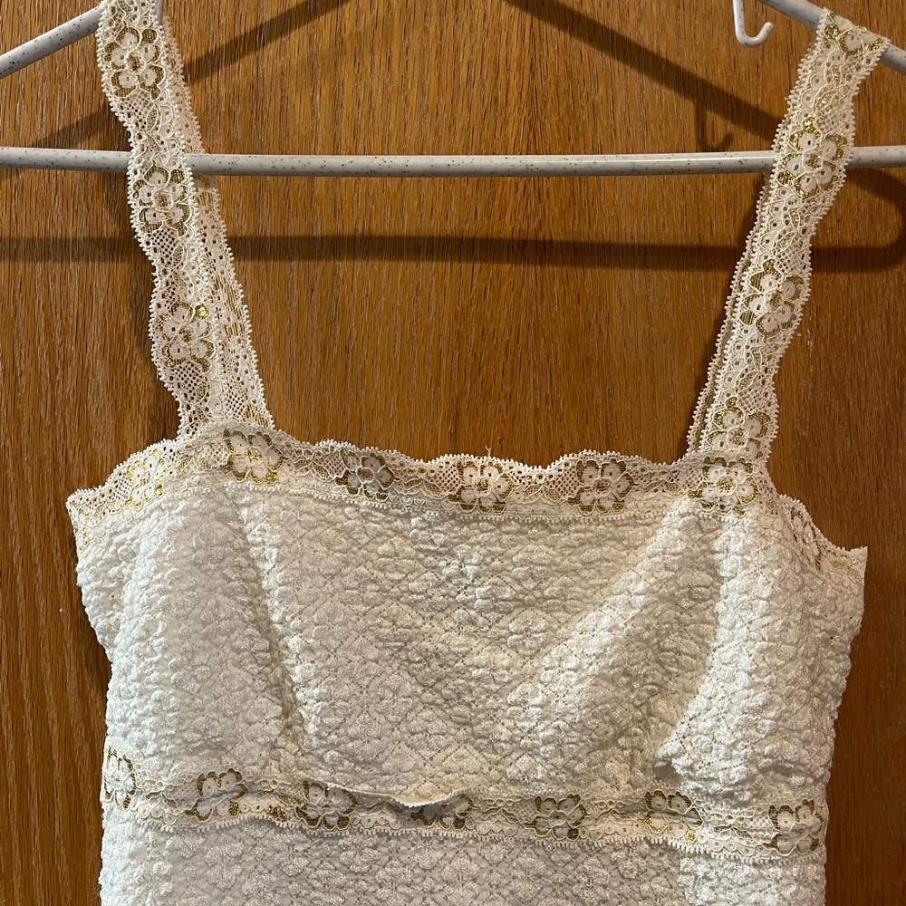 Teenie Weenie Cream Lace Tank Top - Picture 2 of 4